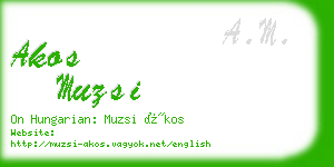 akos muzsi business card